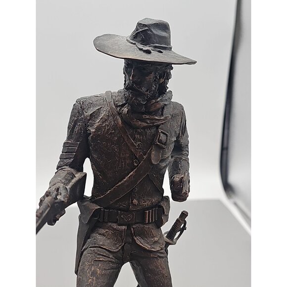 Western Heritage Cast Bronze Jim Ponter THE CAVALRYMAN Statue 1984 Franklin Mint - Picture 7 of 12